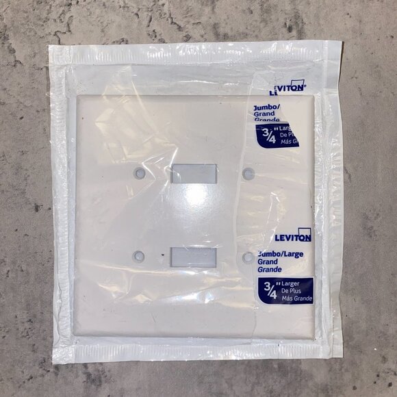 Leviton Jumbo Wall Outlet Plate Cover - Picture 5 of 10